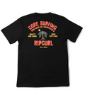 Camiseta negra Rip curl por Core Surfing Santiago de Compostela