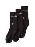 PACK 3 CALCETINES STANCE NEGROS