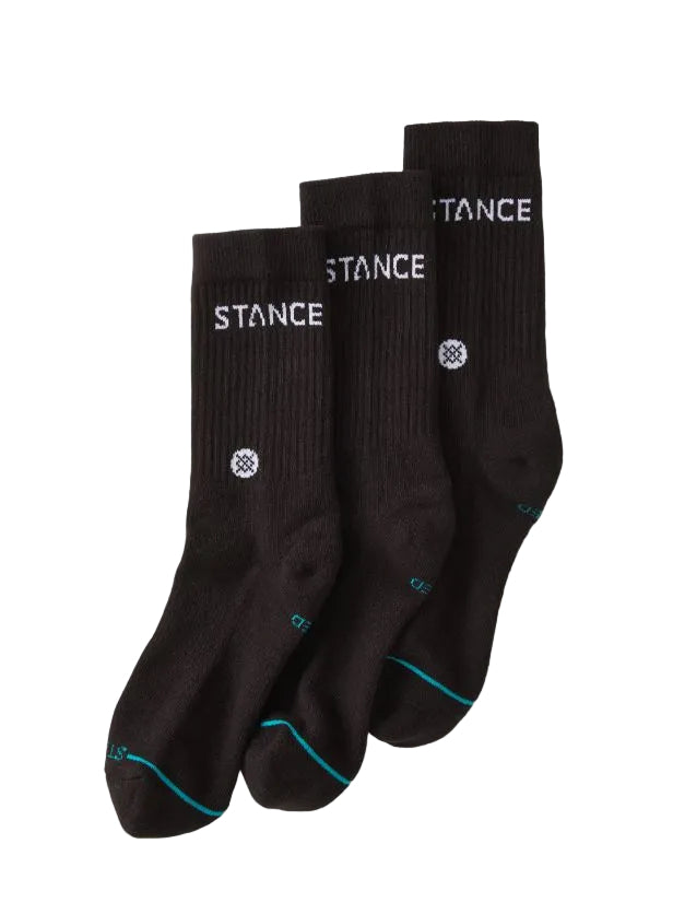 PACK 3 CALCETINES STANCE NEGROS