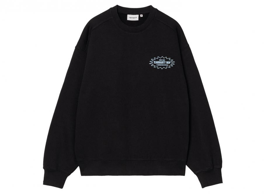 SUDADERA CARHARTT NEGRA CON LOGO EN LA ESPALDA.