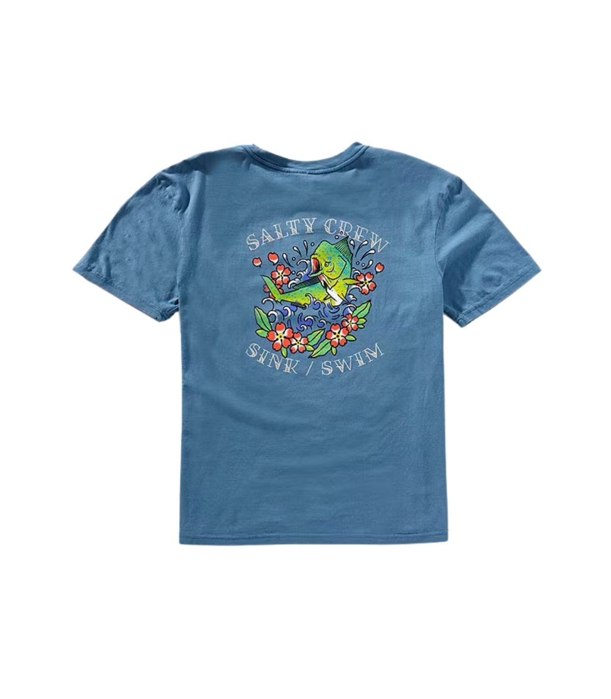 Camiseta manga corta salty crew. Dibujo en la espalda. Vista por detrás.