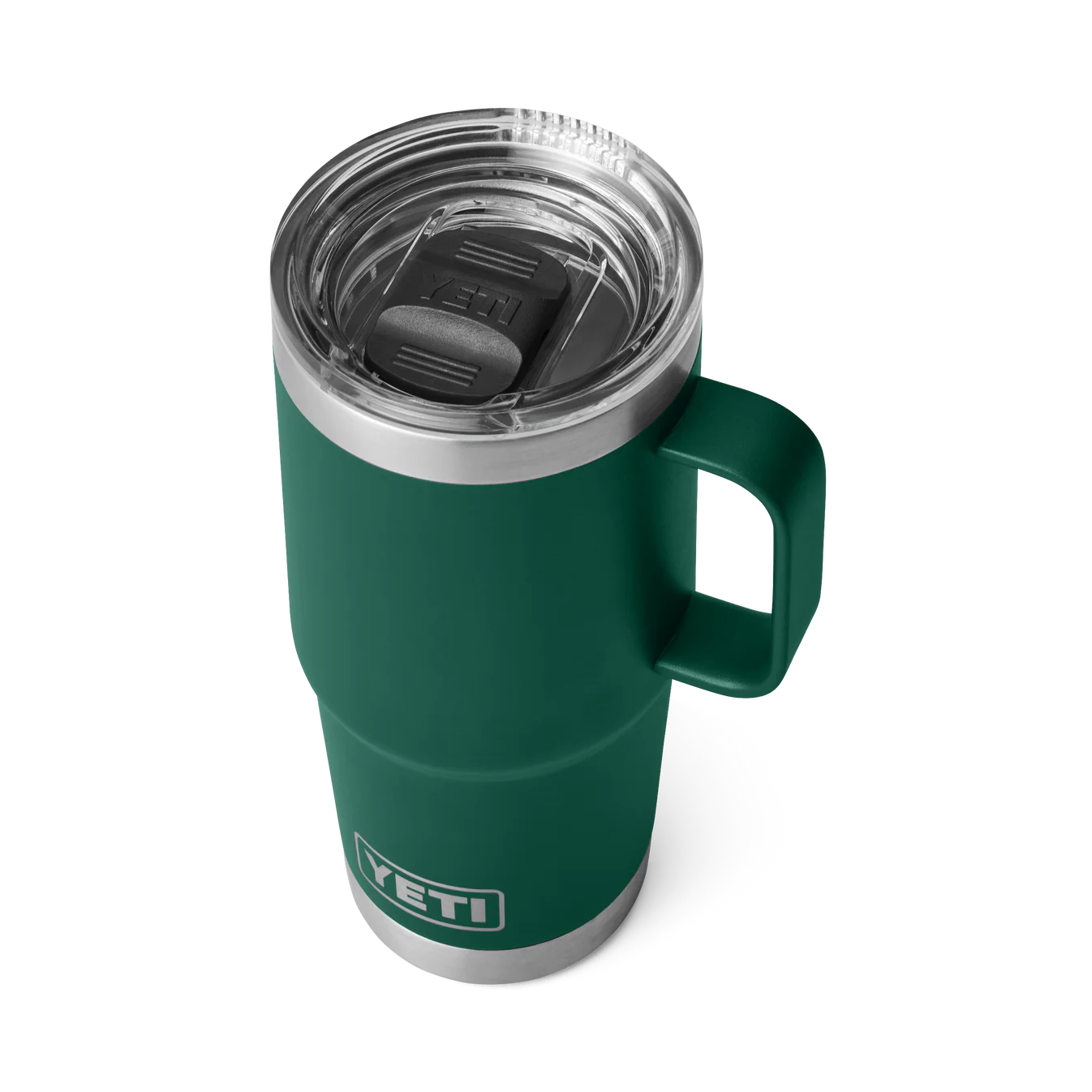 Taza de viaje YETI Rambler 20 oz Black Forest Green - Vista superior
