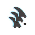 Juego de quillas soft PU twin fin con llave incluida para Ocean & Earth The Bug 5'2 sistema intercambiable