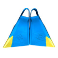 Aletas de bodyboard clasicas air hub cut color aqua yellow