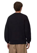 Jersey carhartt Anglistic  dark navy. Jersey de cuello redondo. Vista por detrás