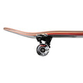 Perfil del nose del skate completo Birdhouse Stage 3 Hawk Falcon 2: kick curvado, capas de arce con veta roja y morada, truck negro y rueda blanca con gráfica negra de Tony Hawk