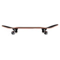 Perfil completo del skate Birdhouse Stage 3 Hawk Falcon 2 con tabla roja de capas de arce, lija negra, dos trucks negros y cuatro ruedas blancas de 52 mm sobre fondo blanco
