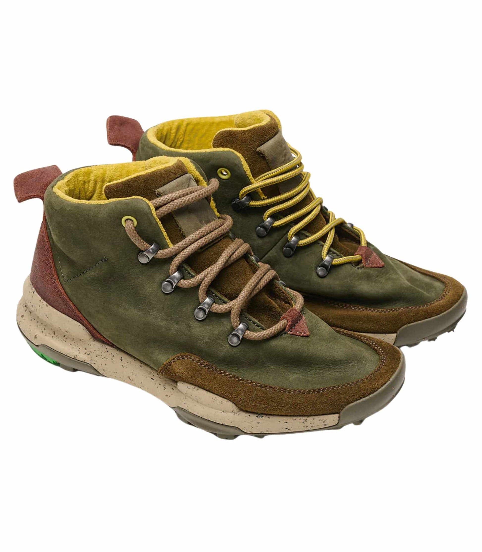 par de botas satorisan kiso dark green