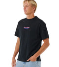 camiseta negra oversize rip curl lockup