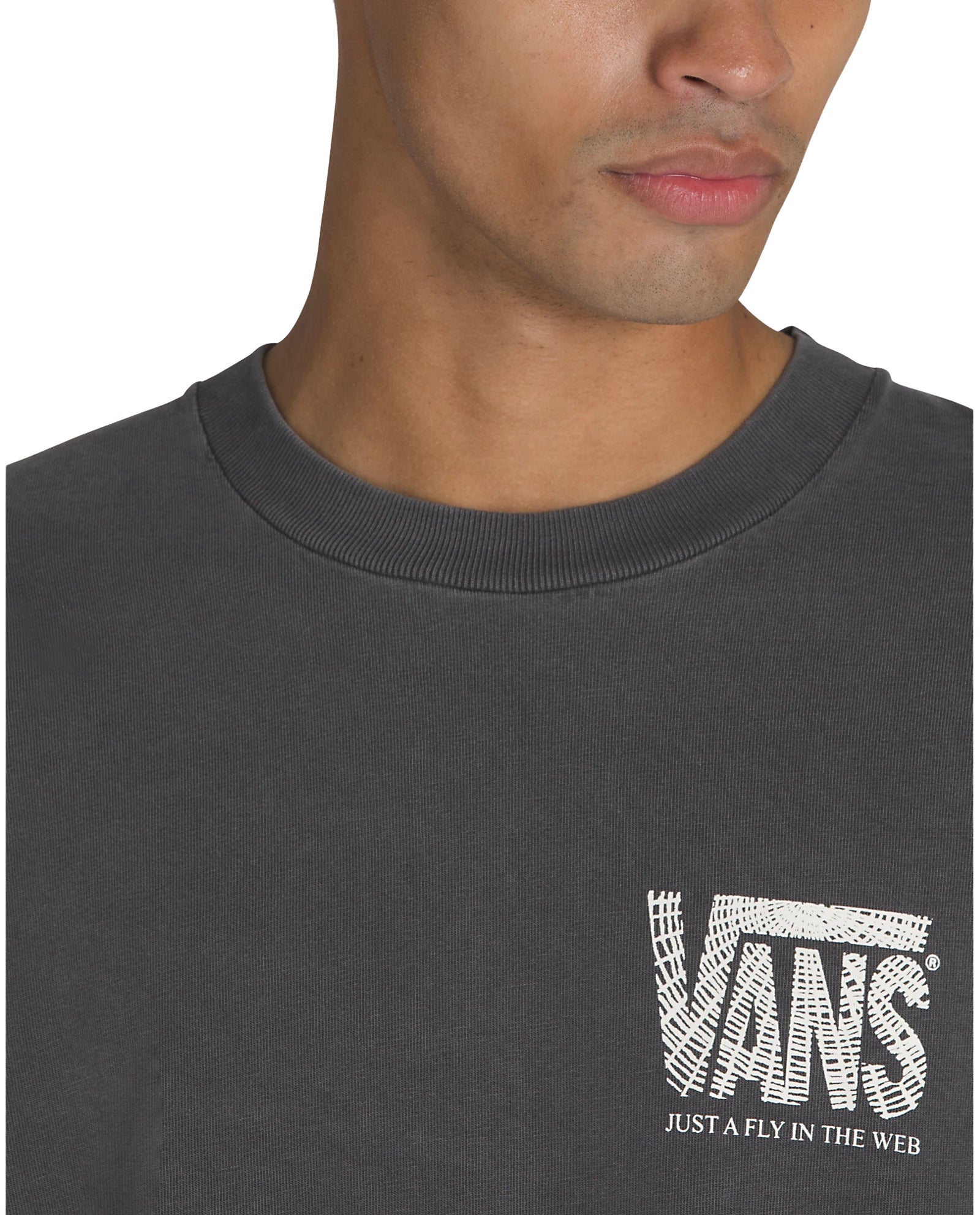 Cuello redondo de la camiseta de manga larga Vans MTE Fly In The Web en color negro