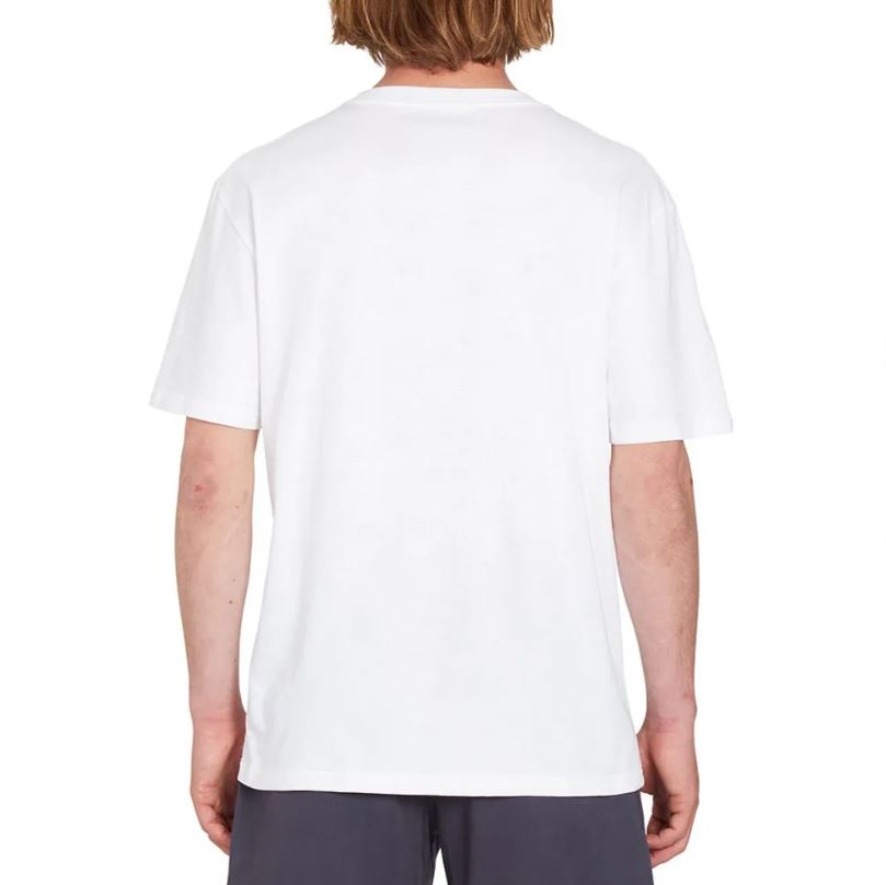 camiseta basica volcom stone blanks blanca