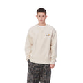 Hombre con la Sudadera Carhartt WIP American Script Sweat Blanca