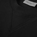 Cuello redondo acanalado de la Sudadera Carhartt WIP American Script Sweat Negra