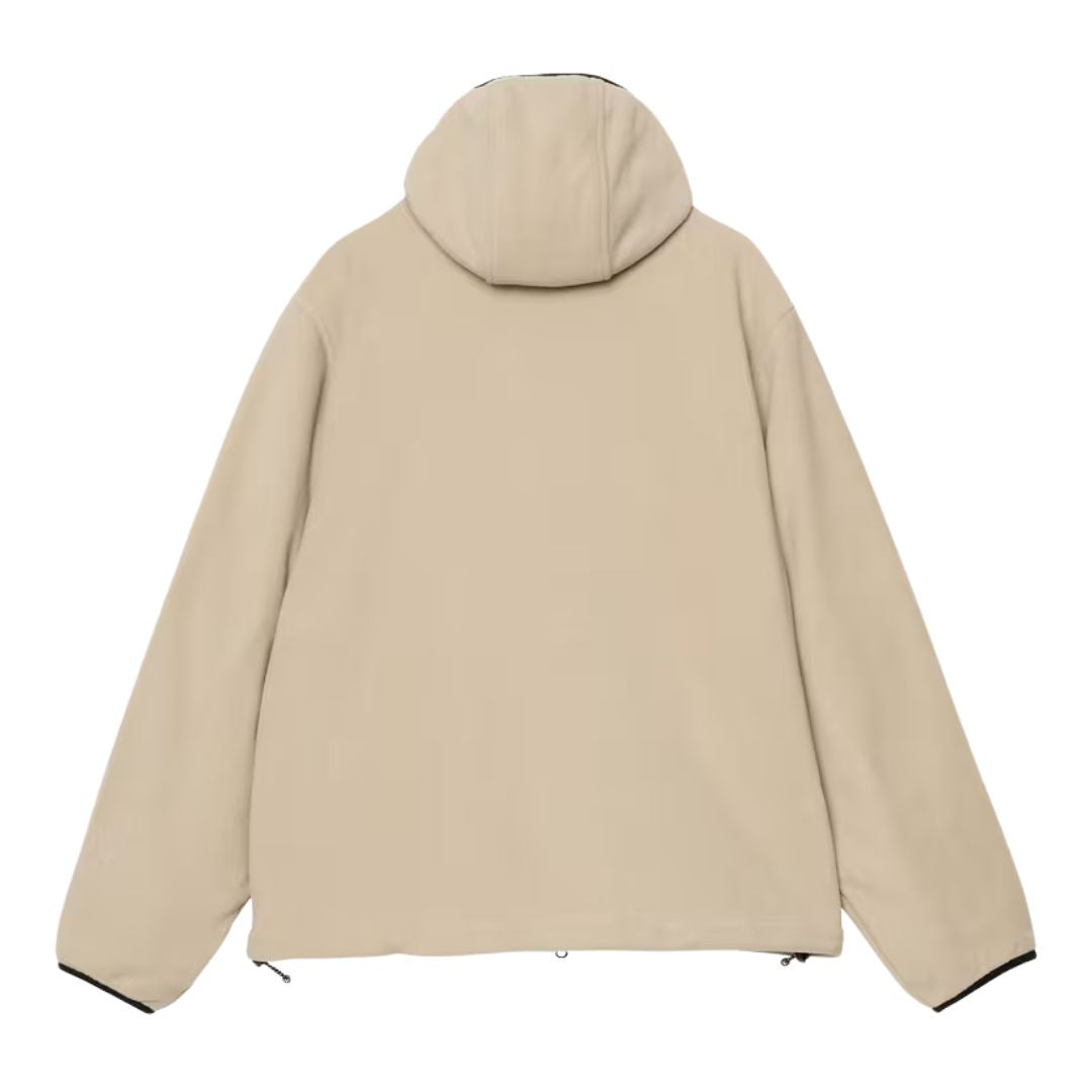 Vista trasera de la chaqueta Carhartt WIP Blevin Liner en color Fleur De Sel.