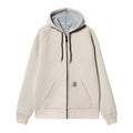 Sudadera con capucha y cremallera Carhartt WIP Car-Lux Hooded Jacket Blanca