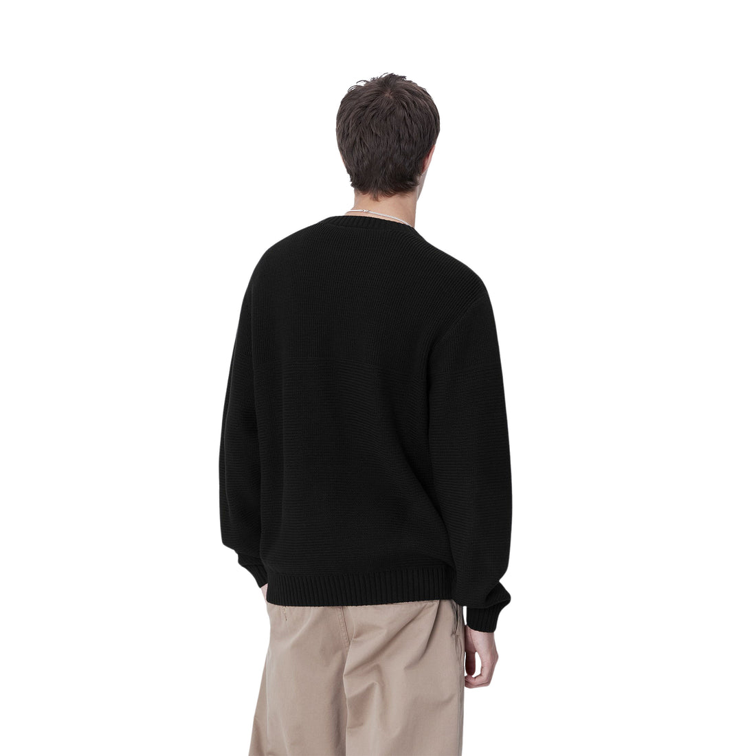 Hombre con el Jersey Carhartt WIP Chane Sweater Negro