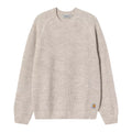 Carhartt WIP Firth Sweater en color Fleur de Sel, vista posterior del jersey de punto.