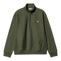 Sudadera con cuello alto y media cremallera Carhartt WIP Half Zip American Script Sweat Verde Tarragon