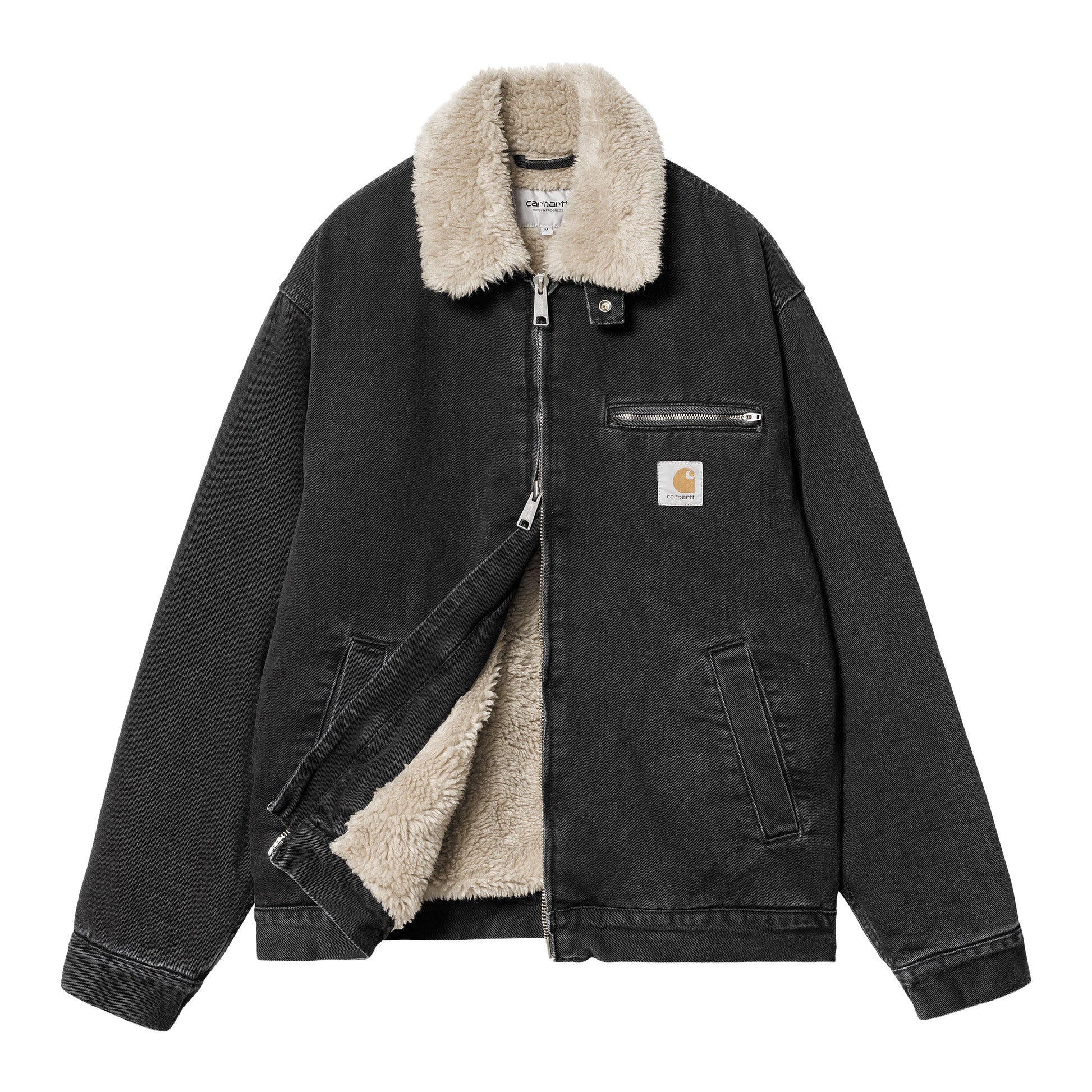 Chaqueta Carhartt WIP Herald Jacket Negra abierta