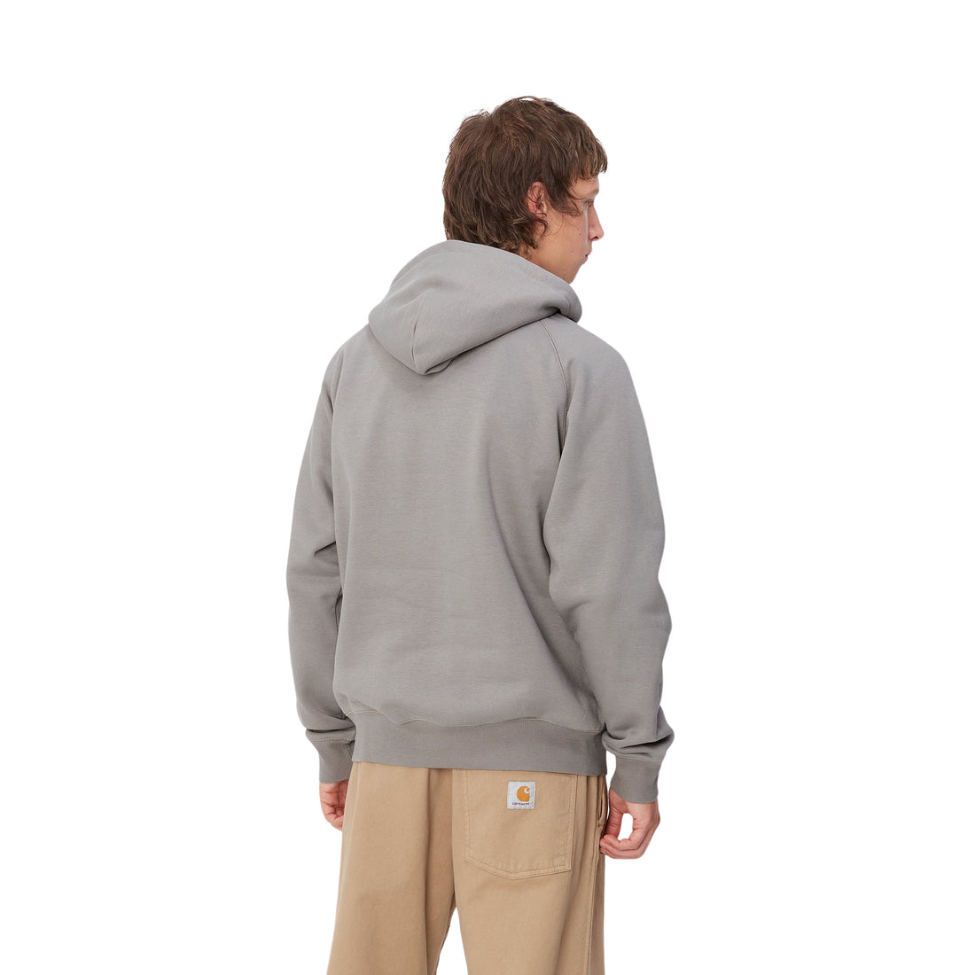 Hombre con la Sudadera con Capucha Carhartt WIP Hooded Yute Sweat Gris