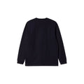 Camiseta de manga larga Carhartt WIP L/S Chase T-Shirt en color dark navy gold, vista trasera sin estampados.