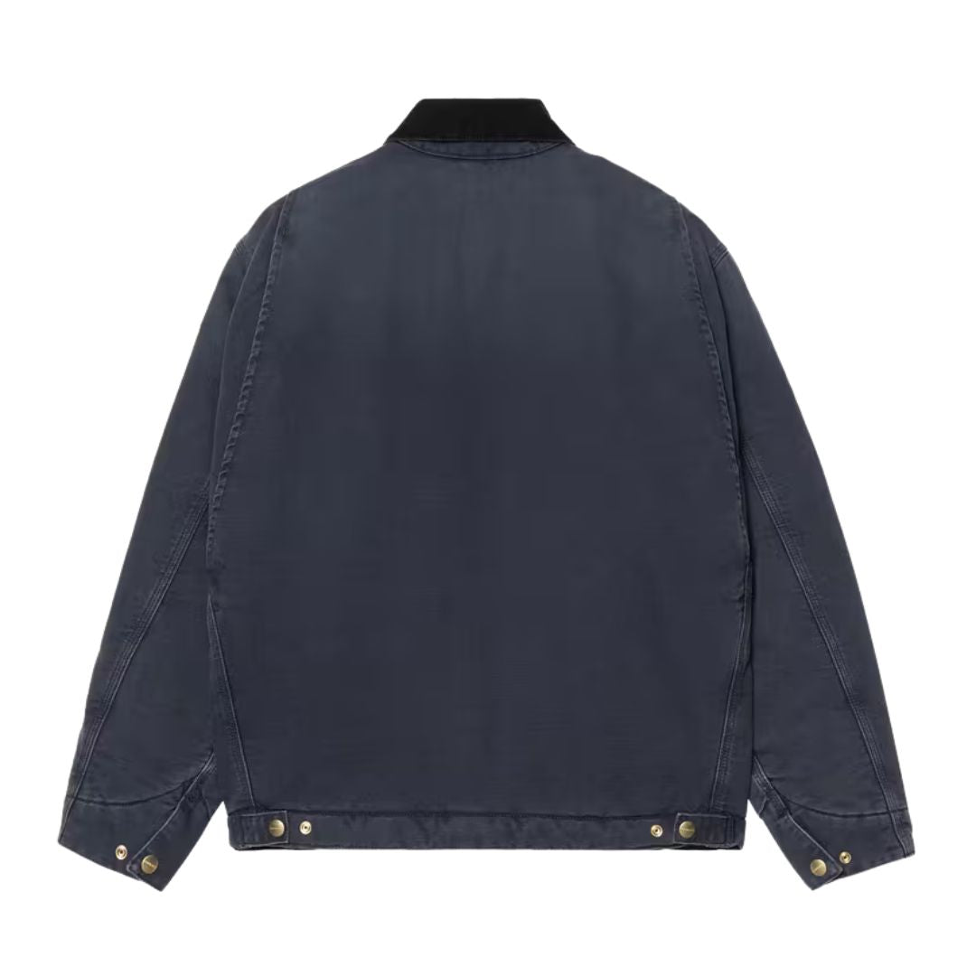 Vista trasera completa de la chaqueta Carhartt WIP OG Detroit Jacket FW en color Dark Navy.