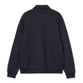 Sudadera Carhartt WIP Polo Sweat en azul Deep Night, vista trasera completa sin logotipo visible