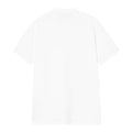 Polo Carhartt WIP Chase Piqué blanco de manga corta, vista trasera del diseño.