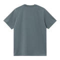 Camiseta Carhartt WIP Chase en color azul grisáceo con acabado liso