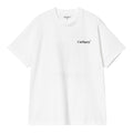 Camiseta de manga corta Carhartt WIP S/S Fold Duck T-Shirt Blanca con el logo carhartt estampado en el pecho