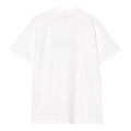 Carhartt WIP S/S Piggybank T-Shirt en color blanco, vista trasera sin gráficos ni diseños adicionales.