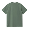 Espalda de la Camiseta básica de manga corta con bolsillo Carhartt WIP S/S Pocket T-Shirt Verde Pato