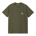 Camiseta básica de manga corta con bolsillo Carhartt WIP S/S Pocket T-Shirt Verde Dólar