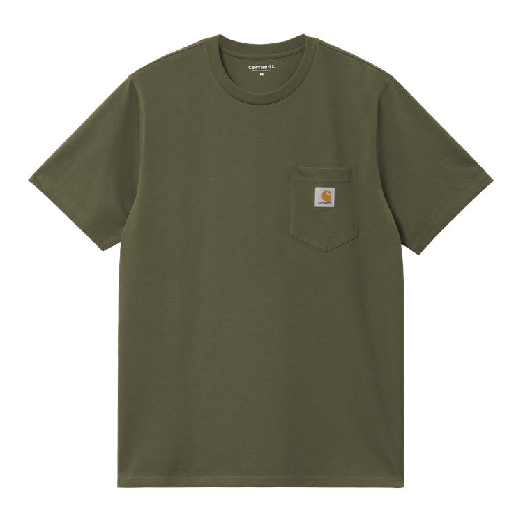 Camiseta básica de manga corta con bolsillo Carhartt WIP S/S Pocket T-Shirt Verde Dólar