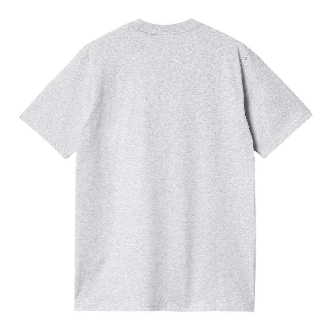 Camiseta de manga corta Carhartt Script Gris ceniza.