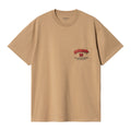 Camiseta de manga corta Carhartt WIP S/S Super Tired T-Shirt Peanut con logo Carhartt Wip estampado en el pecho