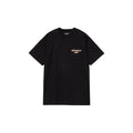 Carhartt WIP S/S Wiptopia T-Shirt color Black vista frontal, camiseta de manga corta con logo gráfico en el pecho.