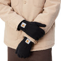 Hombre con los guantes Carhartt WIP Watch Gloves Negros