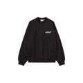 Carhartt WIP Wiptopia Sweatshirt color Black vista frontal, sudadera negra con logo gráfico en el pecho.