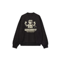 Carhartt WIP Wiptopia Sweatshirt color Black vista trasera, sudadera negra oversize con estampado gráfico en la espalda.