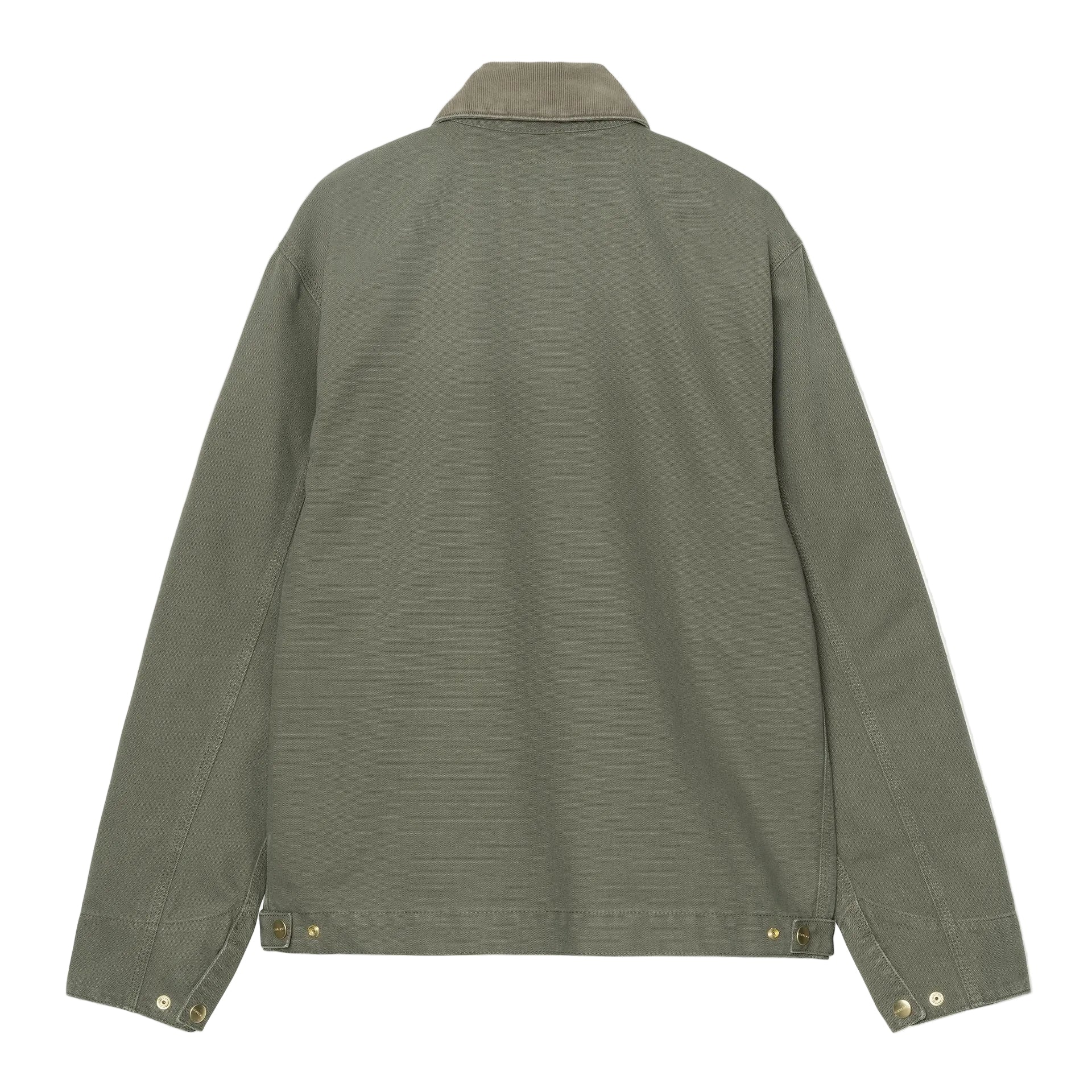 vista trasera chaqueta carhartt detroit verde leaf