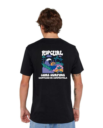 T-SHIRT CORE SURFING X RIP CURL UTOPIA SANTIAGO DE COMPOSTELA | CAMISOLA DE MANGA CURTA