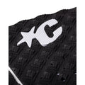 Detalle del patrón Thermo-Lite Diamond Loc II negro con micro-puntos y logo Creatures of Leisure blanco del grip Griffin Colapinto Signature.