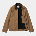 Chaqueta de verano Carhartt WIP Detroit Jacket Hamilton Brown Tobacco abierta