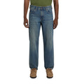 Vista frontal completa de vaqueros Dickies 993 carpenter en color khaki tinted blue.