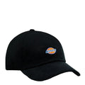 Gorra Dickies Hardwick Cord Cap 2 de pana negra con logotipo bordado en el frontal.
