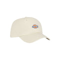 Gorra Dickies Hardwick beige Whitecap Gray en diseño clásico de 6 paneles con logotipo Dickies.
