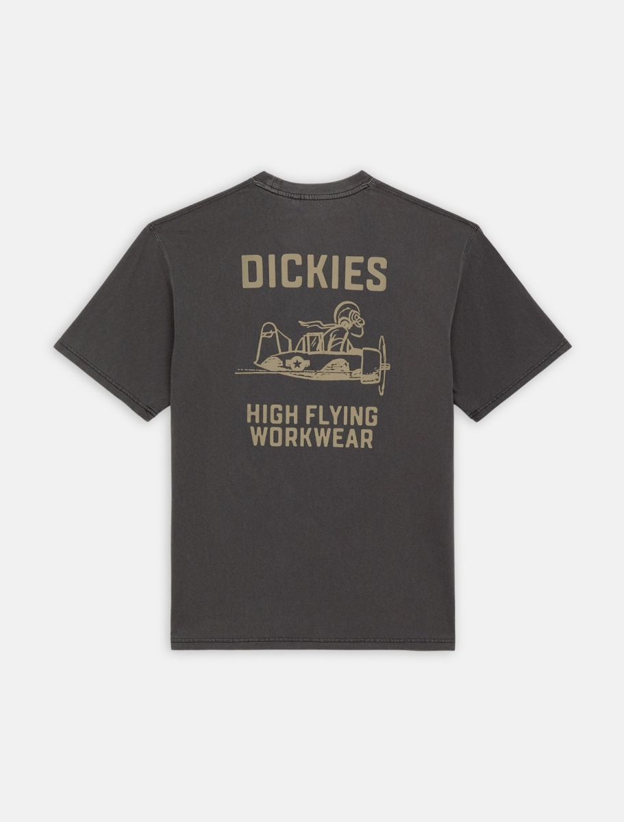 Camiseta de trabajo Dickies High Flying Workwear Tee SS Negra espalda