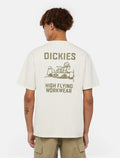 Hombre con la camiseta de trabajo Dickies High Flying Workwear Tee SS Blanco Nube