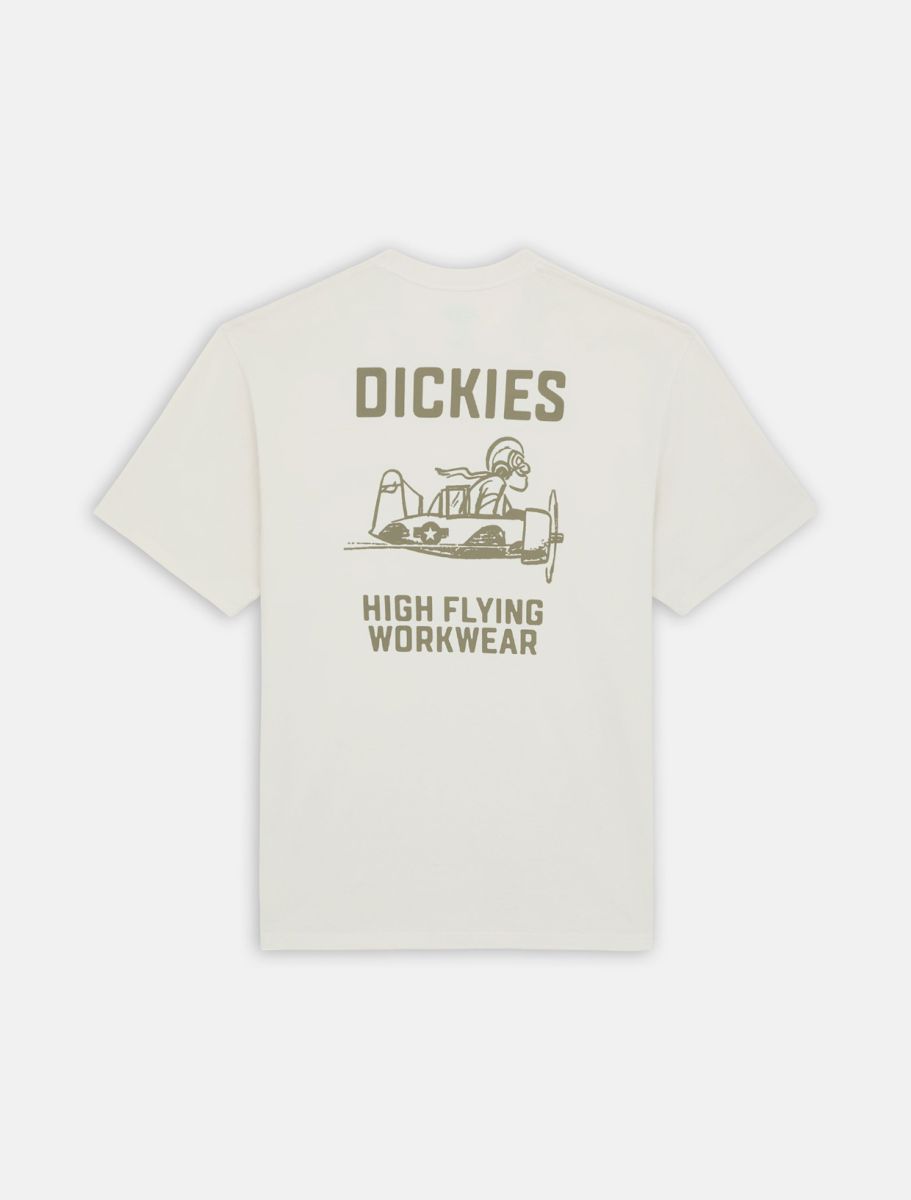 Camiseta de trabajo Dickies High Flying Workwear Tee SS Blanco Nube espalda